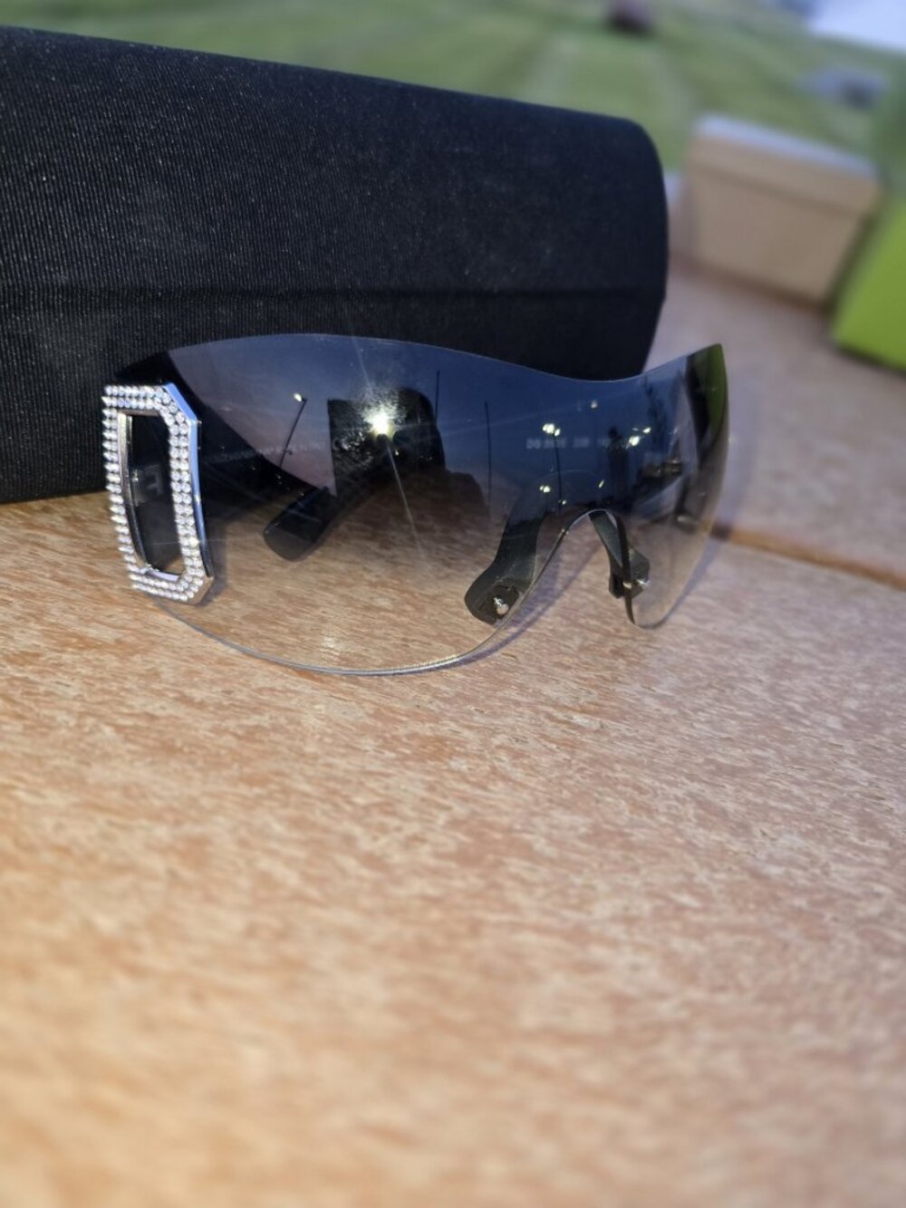 D&G Oversized Rhinestones Sunglasses